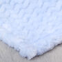 Personalised Blue Jacquard Baby Blanket, thumbnail 3 of 4