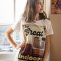 The Great Indoors Women's Slogan T Shirt, thumbnail 4 of 5