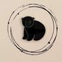 Black Bear Enamel Pin Badge, thumbnail 1 of 2