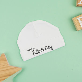 Personalised First Father's Day Baby Bib Mono, 2 of 4