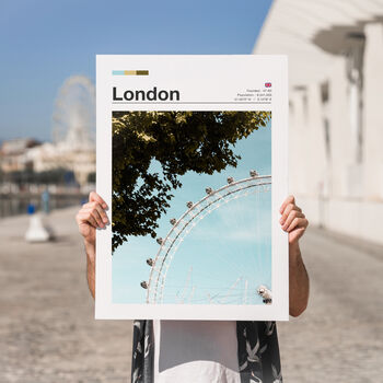 Personalised Minimalist Travel Poster | London, 5 of 6