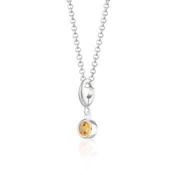 Citrine Necklace, November Birthstone, 2 of 9