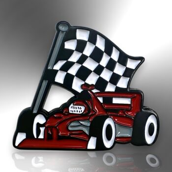 F1 Motor Sport Formula One Car Racing Enamel Pin, 3 of 8