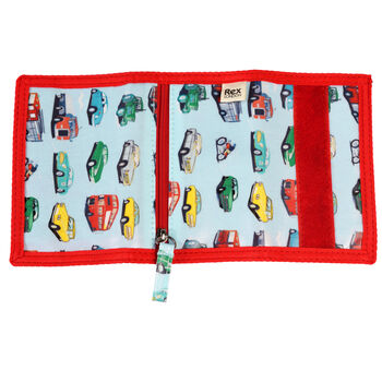 Childrens Cars Design Red Wallet, 5 of 6