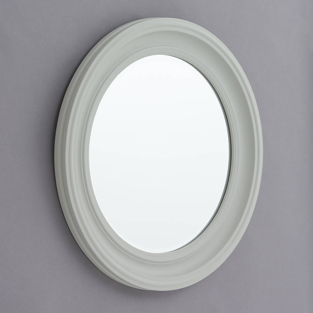Eliza Grey Wood Framed Mirror By Horsfall Wright Eliza Grey Wood Framed Mirror