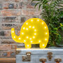 Yellow Elephant LED Night Light, thumbnail 1 of 6