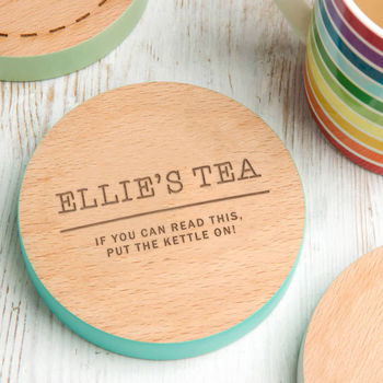 Personalised Wooden Drinks Coaster, 2 of 11