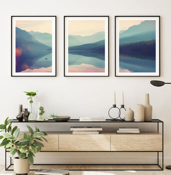 Set Of Three Surfer Landscape Prints, 4 of 12