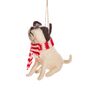 Cute Dog With Scarf Felt Decoration, thumbnail 2 of 3