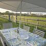 The Amalfi Lemon Outdoor Tablecloth With Parasol Hole, thumbnail 3 of 6
