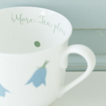 Bluebells Personalised China Breakfast Cup, 3 of 3