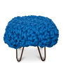 'Helena' Handwoven Wool Footstool With Hairpin Legs, thumbnail 7 of 10
