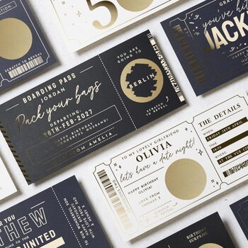 Personalised Holiday Reveal Boarding Pass Scratch Card, 9 of 9