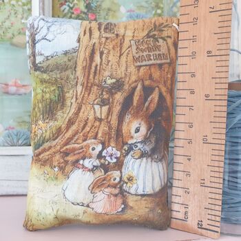 Lavender Sachet Gift Decoration With Vintage Style Bunny Print, 4 of 5