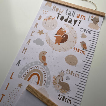 Personalised Animal Dreams Height Chart, 2 of 4