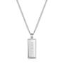 Tall Ingot Tag Men's Necklace 925 Sterling Silver, thumbnail 2 of 6