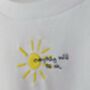 Embroidered Sun And Mini Bee T Shirt, thumbnail 5 of 8