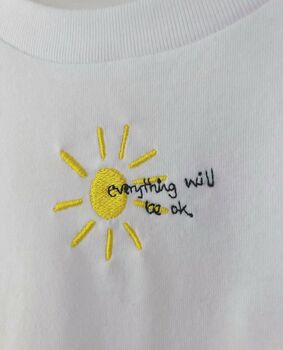 Embroidered Sun And Mini Bee T Shirt, 5 of 8