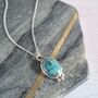 Handmade Turquoise And Silver Necklace, thumbnail 2 of 5