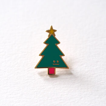 Christmas Tree Enamel Pin, 2 of 12