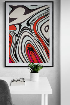 Bright Abstract Shapes Print, Contemporary Wall Art, 3 of 12
