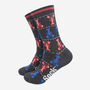 Lobster Fair Isle Bamboo Socks Men's Black, thumbnail 1 of 3