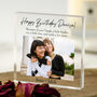 Personalised Birthday Photo Acrylic Keepsake Block, thumbnail 1 of 3