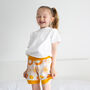 Organic Baby And Child Sunshine Print Shorts, thumbnail 1 of 3