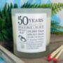 Personalised 50th Anniversary Years And Counting Candle, thumbnail 3 of 11