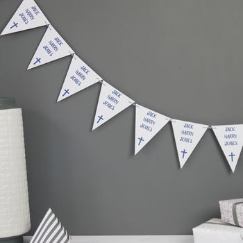 Personalised Christening Bunting, 6 of 8