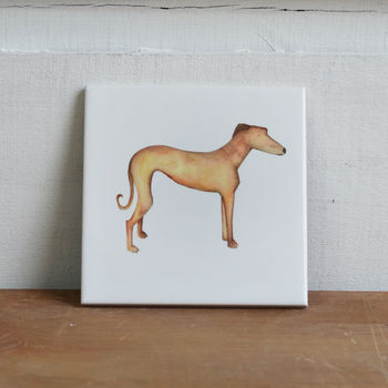 Greyhound Ceramic Coaster, 2 of 3