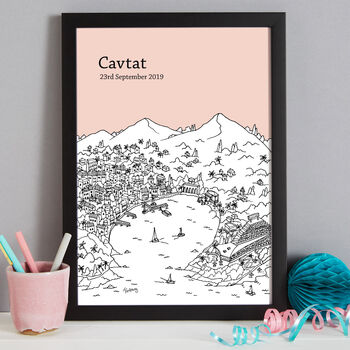 Personalised Cavtat Print, 5 of 10