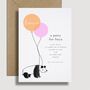Panda Birthday Party Invitations, thumbnail 1 of 2