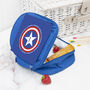 Personalised Superhero Blue Lunch Bag, thumbnail 5 of 10