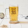 Personalised Birthday Beer Glass Tankard, thumbnail 1 of 5