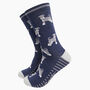 Men's Bamboo Socks Navy Schnauzer Dogs, thumbnail 4 of 4