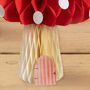 Red And White Honeycomb Mushroom Decorations Fairy Party, thumbnail 4 of 5
