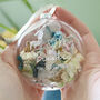 Wedding Floral Glass Bauble Hanging Decoration, thumbnail 1 of 8