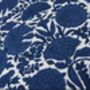 Amritsar Floral Pattern Block Print Blue Cushion Cover, thumbnail 4 of 6