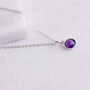 Sterling Silver Birthstone Necklace, thumbnail 2 of 7