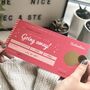 Valentine's Day Going Away Scratch Card Boarding Pass, thumbnail 1 of 10