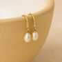 Solid 9ct Gold Keshi Pearl Drop Earrings, thumbnail 1 of 8