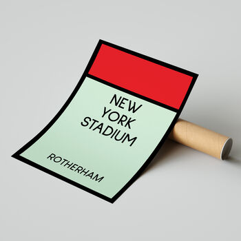 New York Stadium Monopoly Rotherham Football Print, 2 of 2