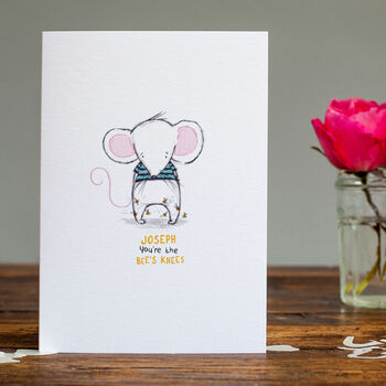 Personalised Bees Knees Valentine's Day Card, 3 of 3