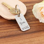 1st Anniversary Couples Gift Milestone Year Keyring, thumbnail 7 of 8