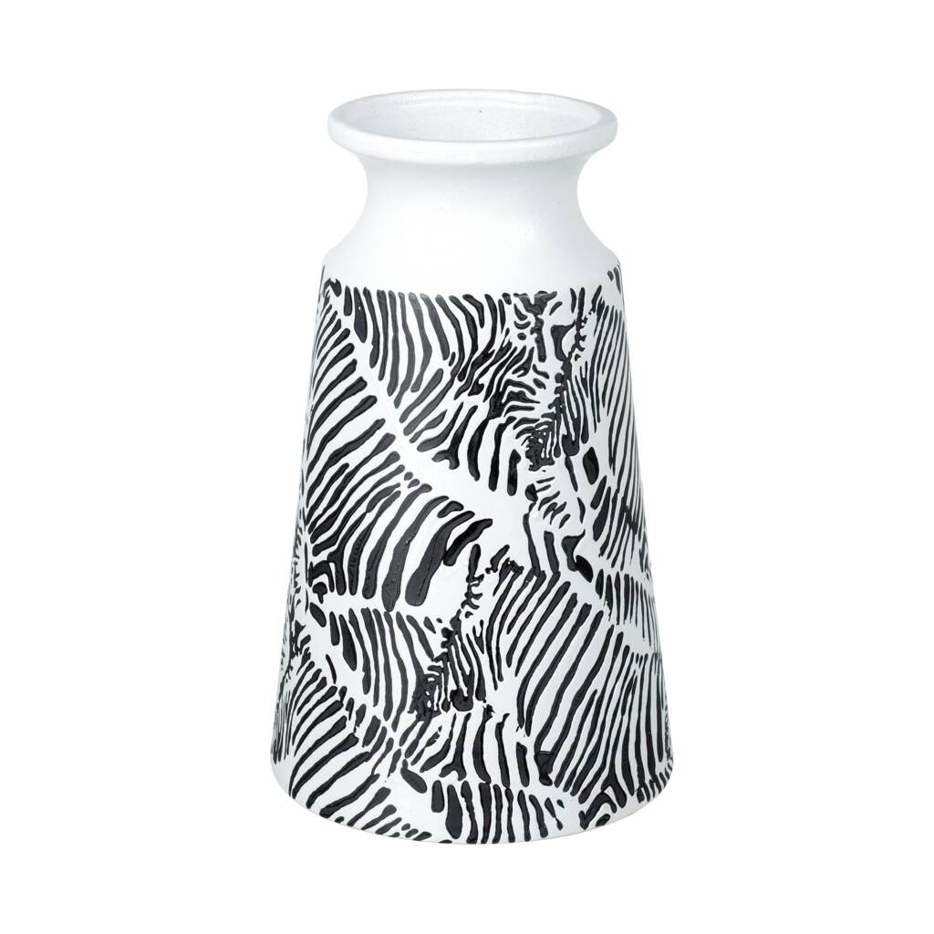 Zebra Print Vase By Ella James Notonthehighstreet Com