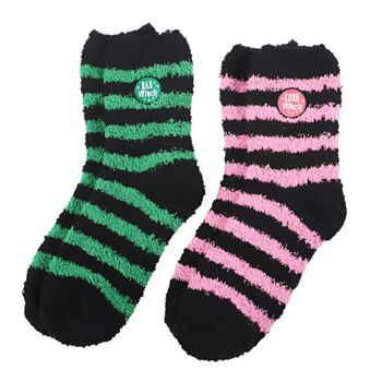 Good Witch And Bad Witch Fluffy Socks Gift Set, 2 of 3