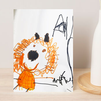 Personalised Childrens Drawing Mother's Day Card, 7 of 10