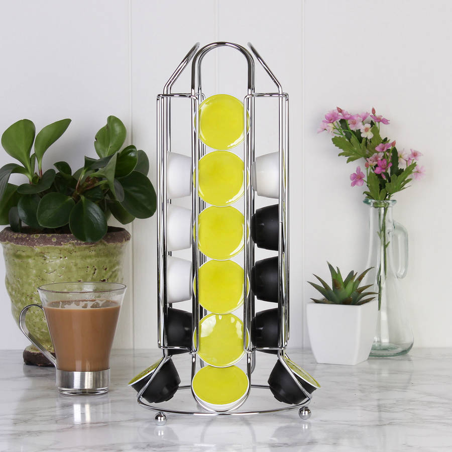 stainless steel 24 dolce gusto pod holder by dibor