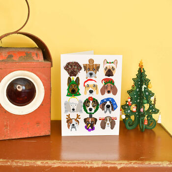 Festive Dogs Christmas Card, 2 of 3